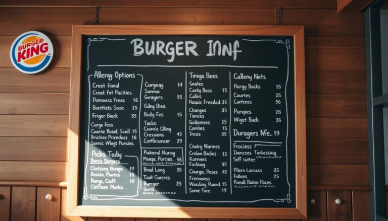 burger king allergen menu