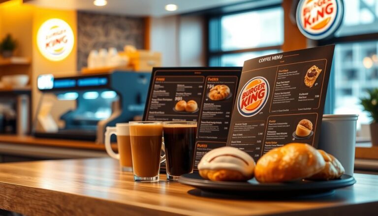 burger king coffee menu