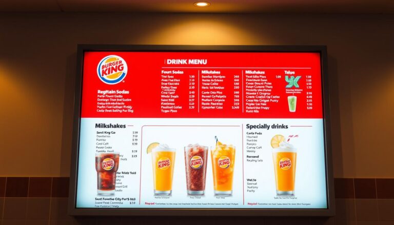 burger king drink menu