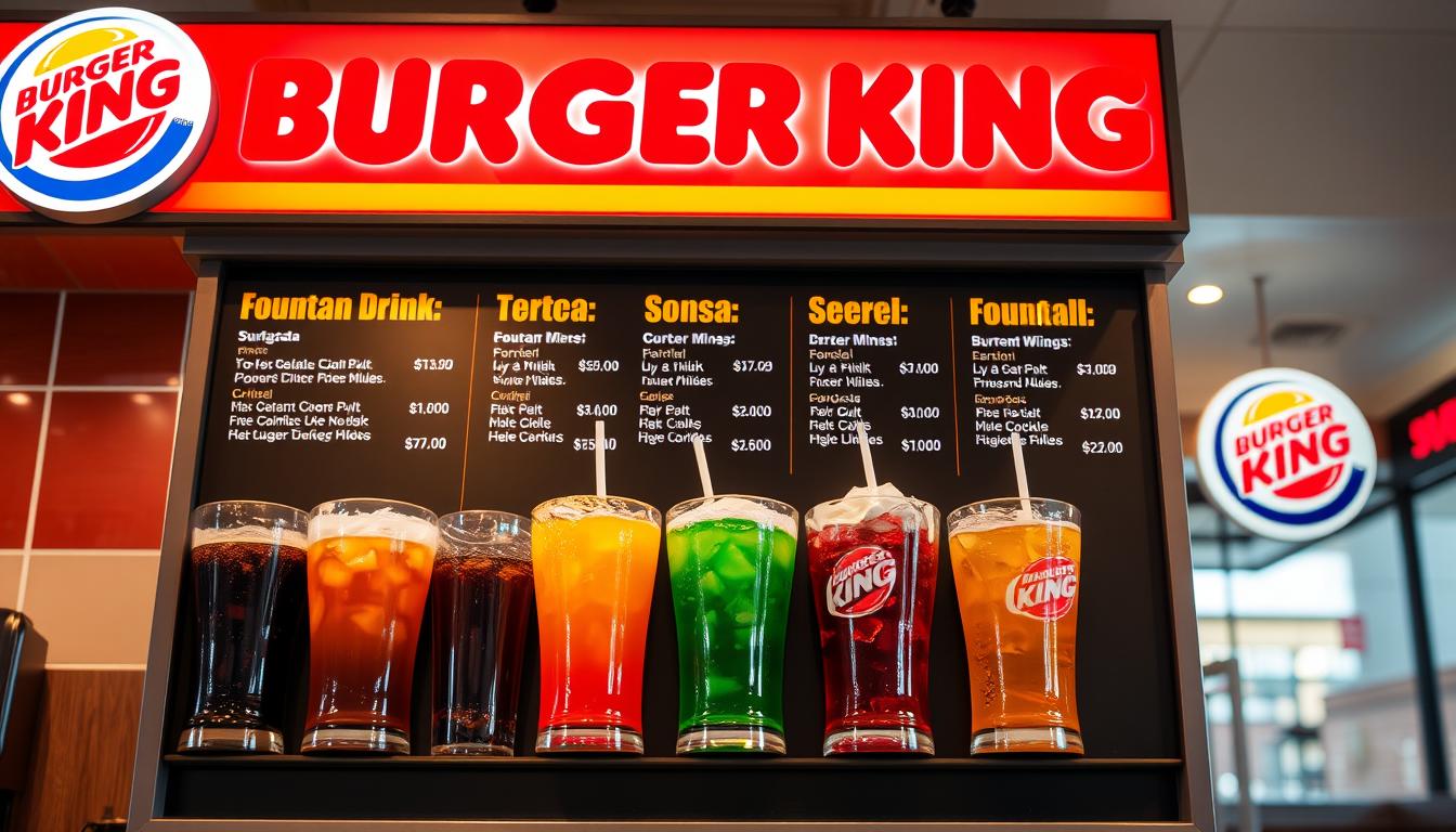 burger king fountain drink menu